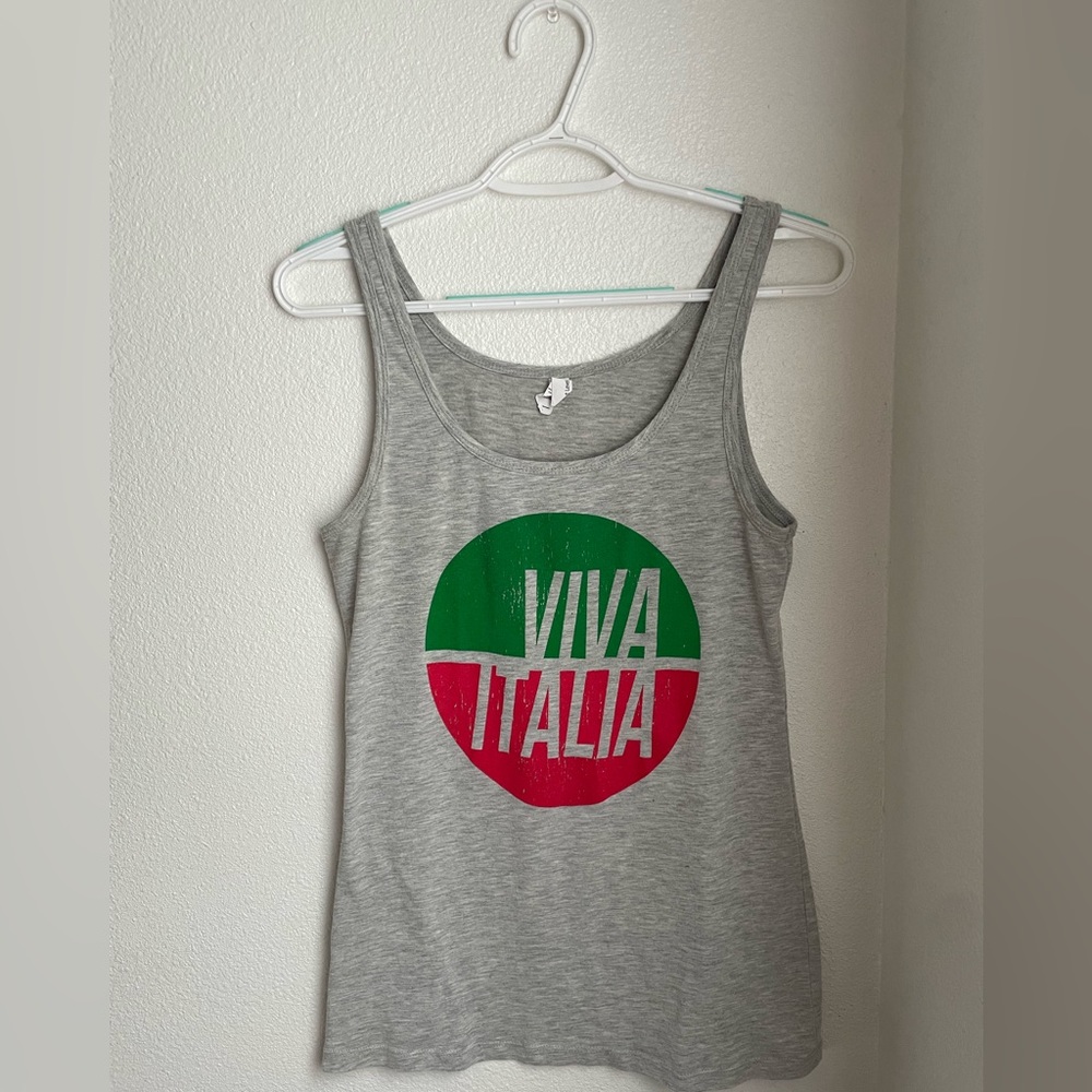 Viva Italia | Tank Top | Grey
